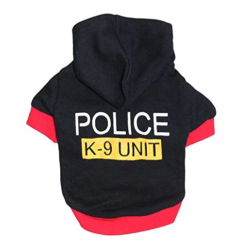 Futaba Pet Police Dog Hoodie -Medium (B01H9WB4U6) Amazon Price History, Amazon Price Tracker