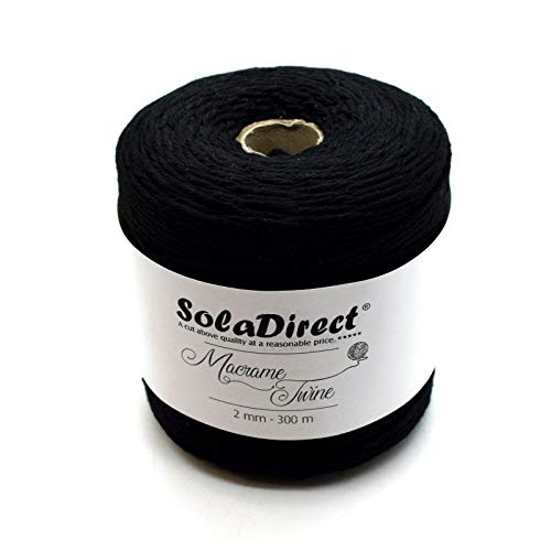 Premium Black Macrame Cord - Image 2