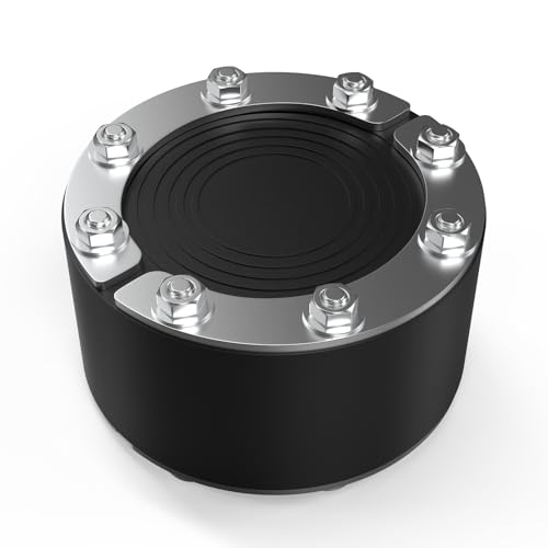 CPROSP Mauerdurchführung Ringraumdichtung 120mm Geeignet für Rohr & Kabel Ø 0-70mm Universal Gummi Dichteinsatz mit Kaltverzinktes Eisenblech Einfache Montage
