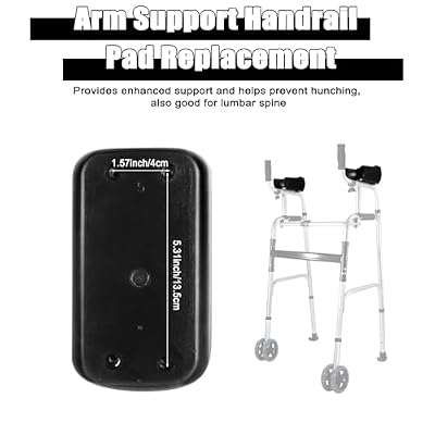 Rollator Armrest Pad,Universal Replacement Armrest Pads for Upright Walker,Ergonomic Arm Support Pads for Upright Walkers and Standing Walkers 2PCS