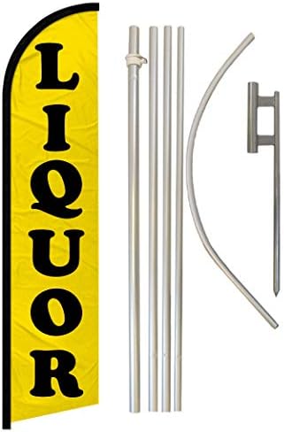 LIQUOR  RED/YELLOW  Windless Flag  Hardware Not Included Advertisement Business Flags Feather Flag Efc403e5 Fac8 44d6 8e99 7a31b791d4be.b860f3d957ba77ac85c3ad45650dde12