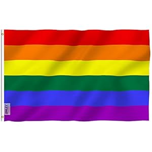 ANLEY Fly Breeze 3×5 Foot (90×150 cm) Rainbow Flag – Levendige kleuren en UV-vervagend – Canvaskop en dubbel gestikt…