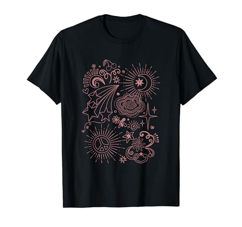 Peace Star Cosmic Doodle Psychedelic Boho T�V���c