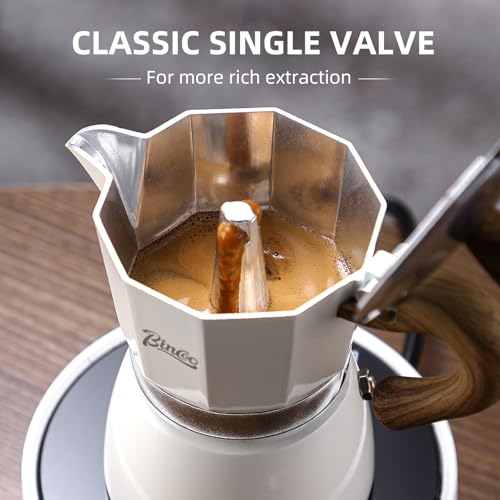 Image of Espresso Maker Stovetop,Camping Moka Pot 2 Cup /120ML,Stove Top Espresso Italian Coffee Maker,Easy to Use (Blue)
