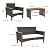 YITAHOME Wooden Armrest 4-Piece Patio Furniture Set, All-Weather Outdoor Furniture Rattan Wicker Conversation Set with Wooden Side Table, Wooden Armrests &Feet and Soft Cushions, Brown+Beige