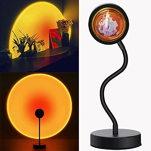 Sunset-Lamp-Sunset-Projection-Light-LED-Night-Light-360-Degree-Flexible-Rotation-Rainbow-Projector-Light-USB-Floor-Stand-Sunset-Light-for-Home-Decor-Sunset-Red