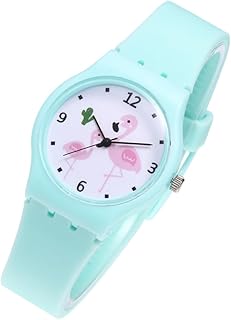 1 Peça Relógios De Moda Para Mulheres Relógios Casuais Adoráveis Relógios Infantis Relógios De Estudantes Adoráveis Relógios Infantis Relógios Infantis De Quartzo Verde