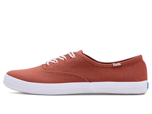 Image of Keds Women's Champion Canvas Lace-Up Rust Canvas 6.5 Wide