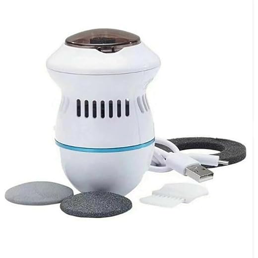 Lixador de Pés Elétrico Profissional Portátil com Esfoliador, Sucção e Bateria Recarregável Cuidados com os Pés