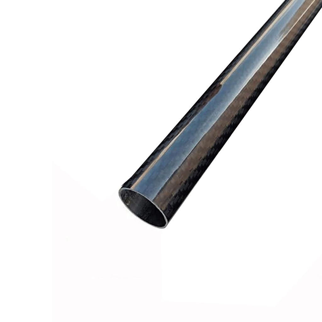 Tubo tondo in fibra di carbonio 3K da 2 pezzi, parete da 1 mm(28x26x500mm)