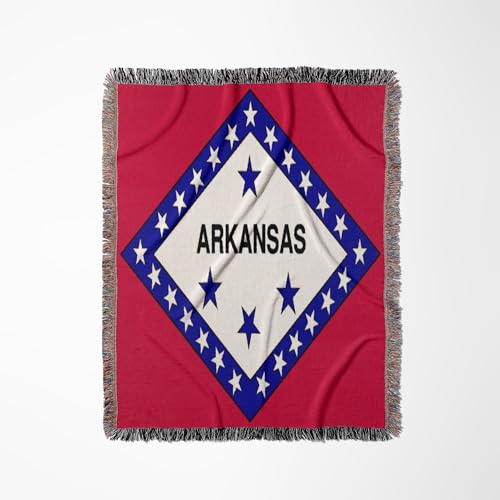 3dRose State Flag of Arkansas Woven Blanket