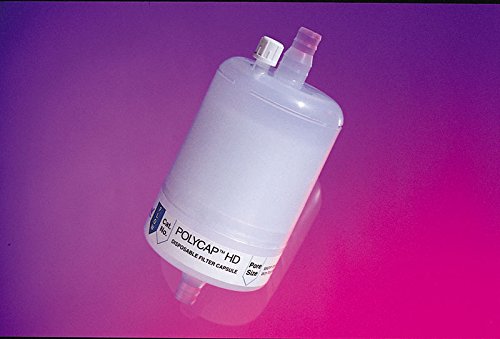 Cytiva 2810 Polypropylene HD 150 Capsule Filter with Polypropylene Membrane, Pore Size: 0.45µm, Inlet and Outlet 1/2