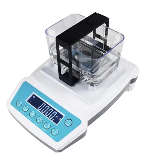 Professional Digital Gold Purity Tester with German Sensors, LCD Display, Electronic Precious Metal Analyzer for Gold, Silver, Platinum and Other Precious Metals， K-Value Testing, Built-in Battery