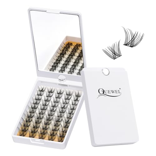 Lash Clusters QUEWEL Cluster Lashes Mix12-16mm in 360°Reversible Mirror Box