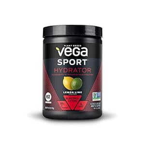 Vega Sport Hydration Electrolyte Powder, Lemonade – Post Workout Recovery Drink for Women and Men, Vitamin C, Vegan, Keto, Sugar Free, Dairy Free, Gluten Free, Non GMO, 4.9 oz