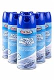 START Spray Deghiacciante Sbrinante per Parabrezza Auto 400 ml – Scioglie Ghiaccio Istantaneamente – Detergente Antigelo – Confezione da 6