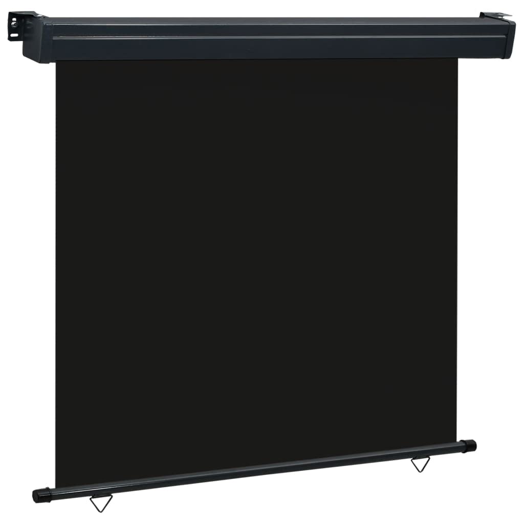 vidaXL Balcony Vertical Side Awning Outdoor Patio Garden Side Awning Bland Privacy Protection Screen Windscreen Sunshade 160x250cm Black