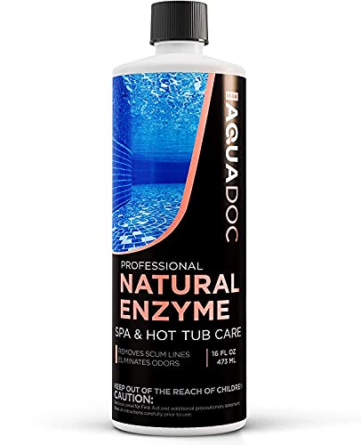 Spa Enzyme for Hot Tubs, Spa Enzyme Water Treatment to Clarify Hot Tub Water. Natural Enzyme Hot Tub Cleaner, Spa Enzyme Cleaner & Natural Hot Tub Chemicals to Make your Spa Perfect - 16oz MAV AquaDoc