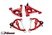 UMI Performance 303133-1-R GM G-Body Upper and Lower Front Control Arm Kit Std. Upper Ball Joint -Red