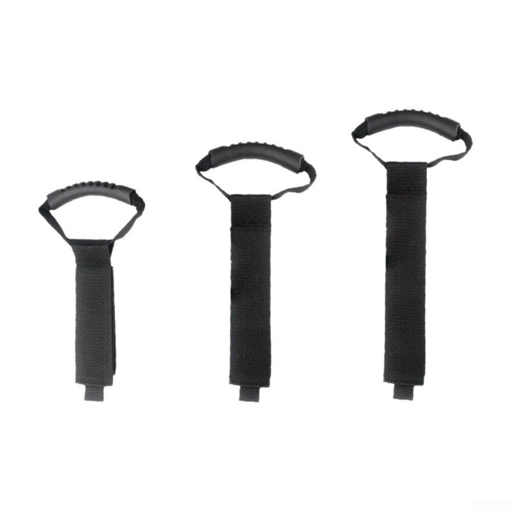 Pratiche cinghie di stoccaggio per tubi da giardino e cavi, in nylon resistente, per garage, barca e uso esterno, nero, confezione da 2 (XXL)