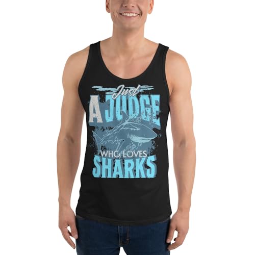 Shark Lover Men's Tank Top, Just A Judge Who Loves