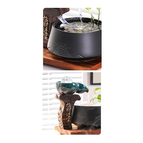 Fontaine d'intérieur : le cadeau déco idéal avec sa table bleue