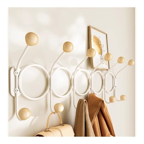Ganchos de pared for armarios con acabado blanco minimalista y resistente 6
