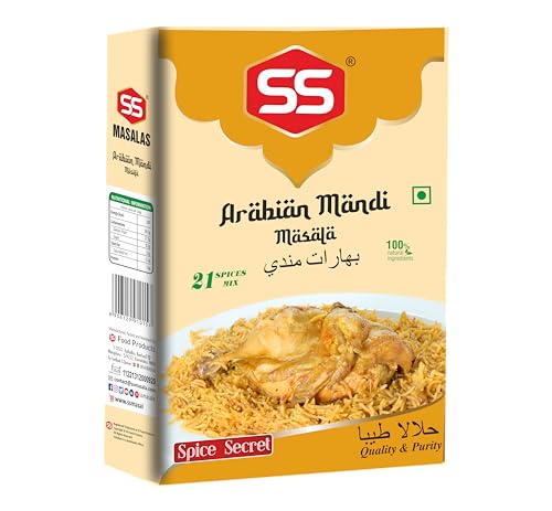 SS MASALAS Arabian Mandi Masala & Al Faham Masala | Ready-to-Cook Spice Mix for Mandi Rice & Grilled Chicken | Authentic Arabic Flavors | No MSG or Artificial Colors | Combo Pack – 100g Each