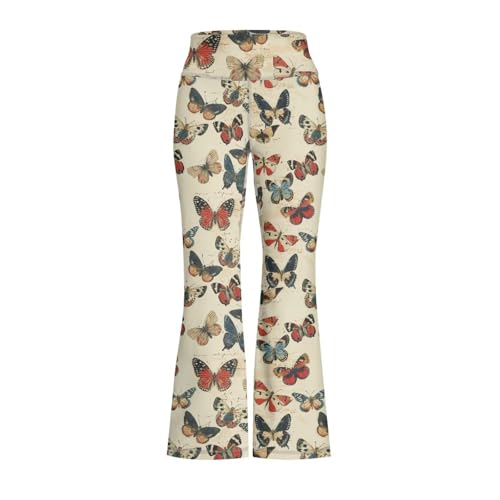 Cozeyat Girls Flare Leggings High Waisted Yoga Pants Wide Leg Bell Bottoms for Years 5-14