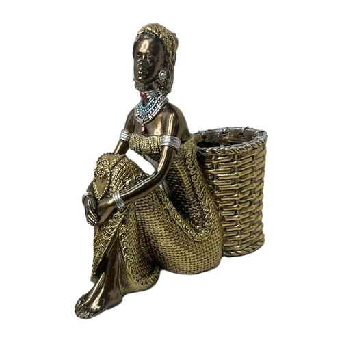 Statue femme africaine avec rangement pour sublimer votre entrée