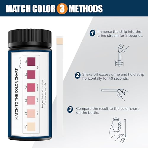 Image of DIPSTIK Ketone Test Strips, 150 Strips Keto Strips Urine Test | for Ketosis Home Quick and Reliable Results
