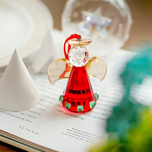 Crystal Angel Carft Figurine Pendant Birthday Party Window Decor Christmas Hanging Decorations Wedding Ornament,Gift Boxed #TOP1