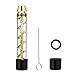 Surplex Glass Blunt Pipe Kit, Cristal, dureza para Seca Hierbas con Cepillo de Limpieza Accesorios (Gold)