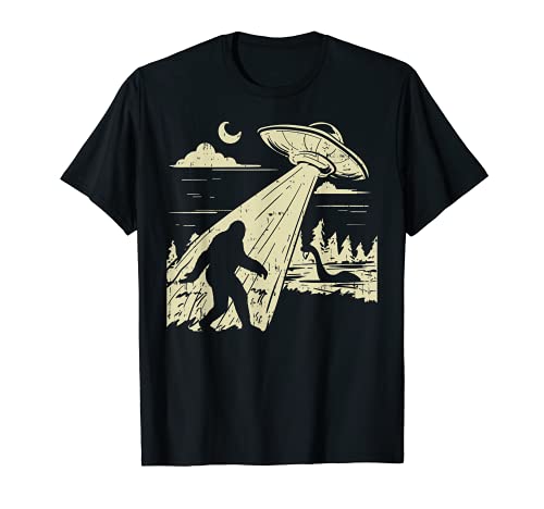 Ufo bigfoot sasquatch lochness monster funny believe gift camiseta