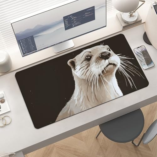 Desk Pad Protector Otter Mouse Mat 24x12 Pulgadas miniatura 6