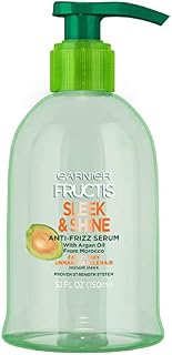 Garnier Fructis Sleek & Shine Anti-Frizz Serum, Frizzy, Dry, Unmanageable Hair, 5.1 fl