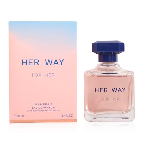 Her Way Women’s Perfume Eau de Parfum – Fresh Floral Woody Vanilla Scent – 100ml / 3.4 fl.oz