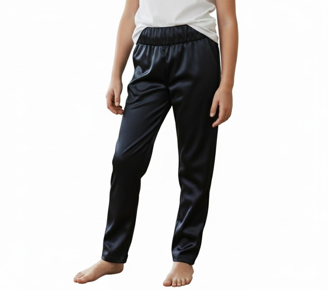 A2z 4 Kids Girls Black Wet Look Leggings Stretchy High Waist Shiny Trousers Soft Comfortable - High Waist Legging 13