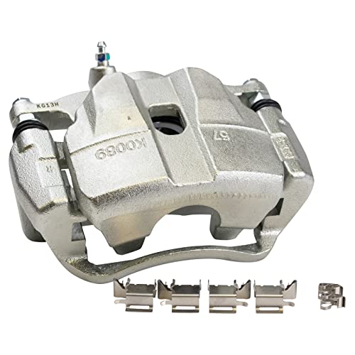 Image of TRQ Front Right Brake Caliper w /Bracket Passenger Side