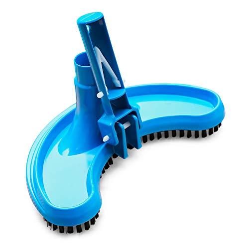 Mibee Cabeça de vácuo de piscina Half Moon Cabeça de vácuo de piscina flexível para limpeza de pisci