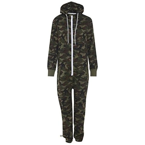 Oska Onesie Full Camouflage Hooded Jumpsuit Cover