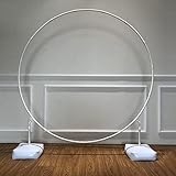 5ft Round Balloon Arch Stand with Base, Balloon Arch Frame for Floor, Balloon Hoop Stand Kit for Birthday, Wedding, Baby Shower, Bridal Shower - Image 4