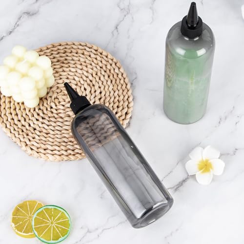 sdoot Frasco aplicador para cabelo, frasco aplicador de cor de cabelo de 480 ml, 2 frascos de aperta