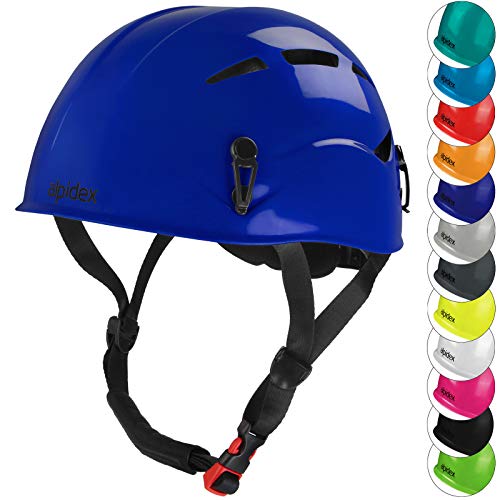 ALPIDEX Casco per Arrampicata de Donna e Uomo Casco Alpinismo en Diversi Colori, Colore:Royal Blue