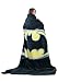 JPI Batman Emblem Super Soft Plush Blanket 100% Polyester Fiber 79" x 95", Black