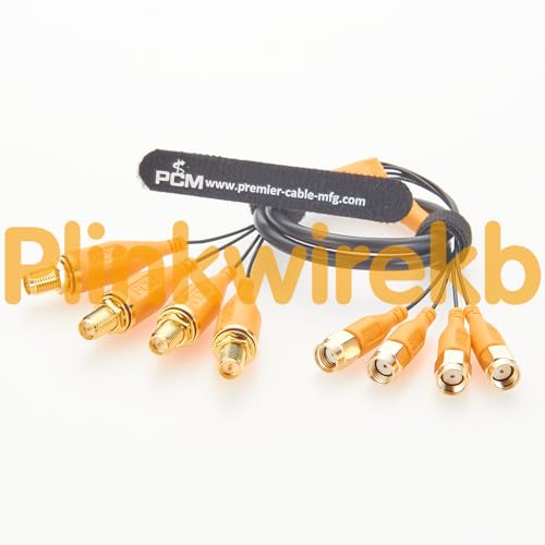 Plinkwirekb PCM-SHM-0085 Câble passe-fenêtre 4x4 MIMO 4G 5G SMA ultra plat RG-113 Micro coaxial pour routeur et CPE 50 cm – vue 5