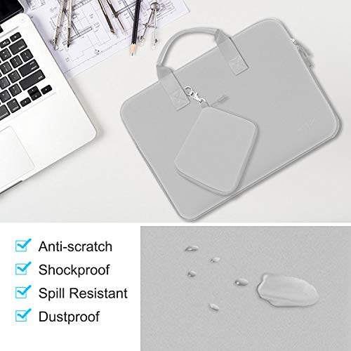 Image of Hseok Laptop Sleeve 13.3-14 inch Case with Small Pouch, Neoprene Computer Bag Compatible with MacBook Neo /Pro 14 M5 /M4 /M3 /M2 /M1, Mac Air /Pro 13.3, XPS 14 and Most 13-14 inch Notebooks,L02G03