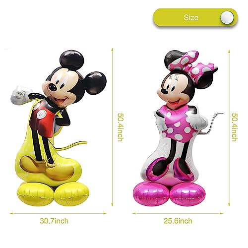 2PCS Jumbo Mickey Foil Balloon Birthday Decoration Minnie Foil Balloon 50\" Party Supplies