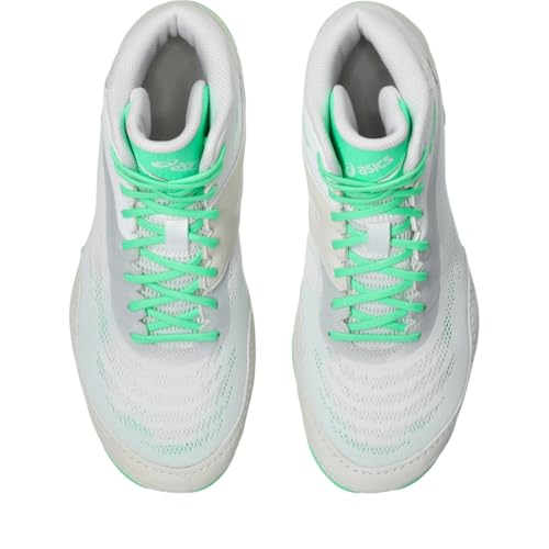 ASICS ASICS Men's Split Elite Wrestling Shoes, 9, White/NEW Leaf