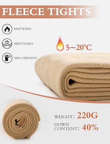 Buauty Fleece Lined Tights for Women - Fake Translucent High Waist Sheer Thermal Leggings, Thick Warm Winter Pantyhose3